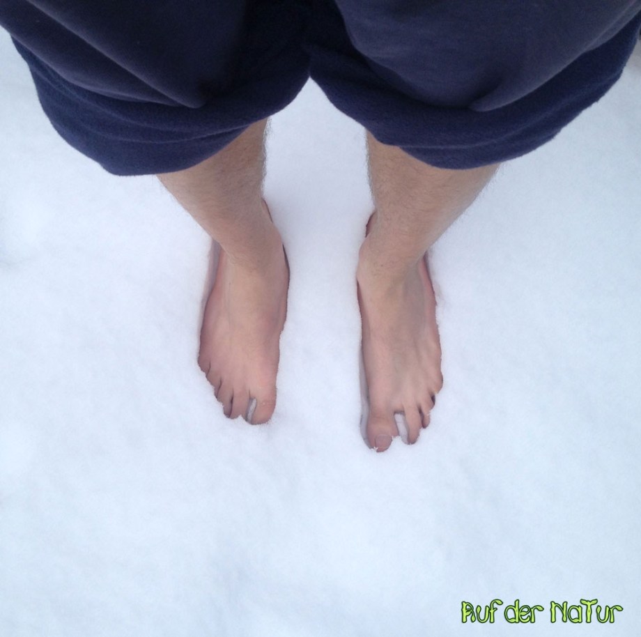 Barfuss im Schnee